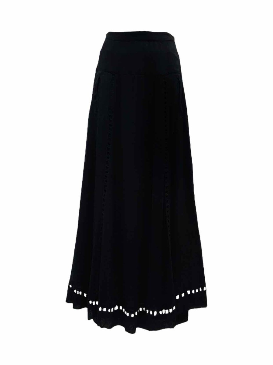 Pre-loved ISABEL MARANT ETOILE Black Eyelet Top & Skirt Outfit - Reems Closet