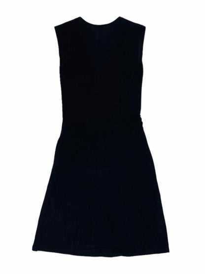 Pre-loved JAMES PERSE Ruched Waist Black Knee Length Dress - Reems Closet