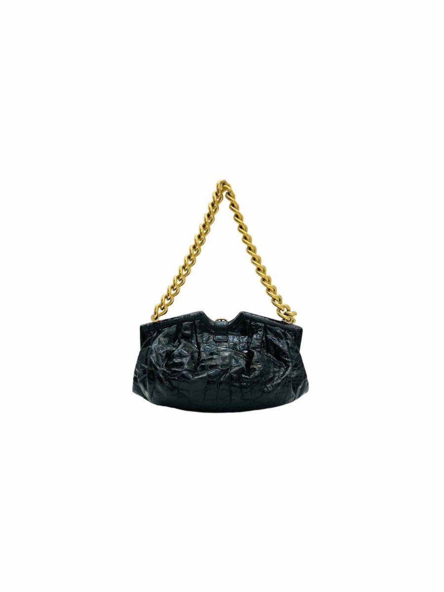Pre-loved JIMMY CHOO Chunky Chain Black Shoulder Bag from Reems Closet