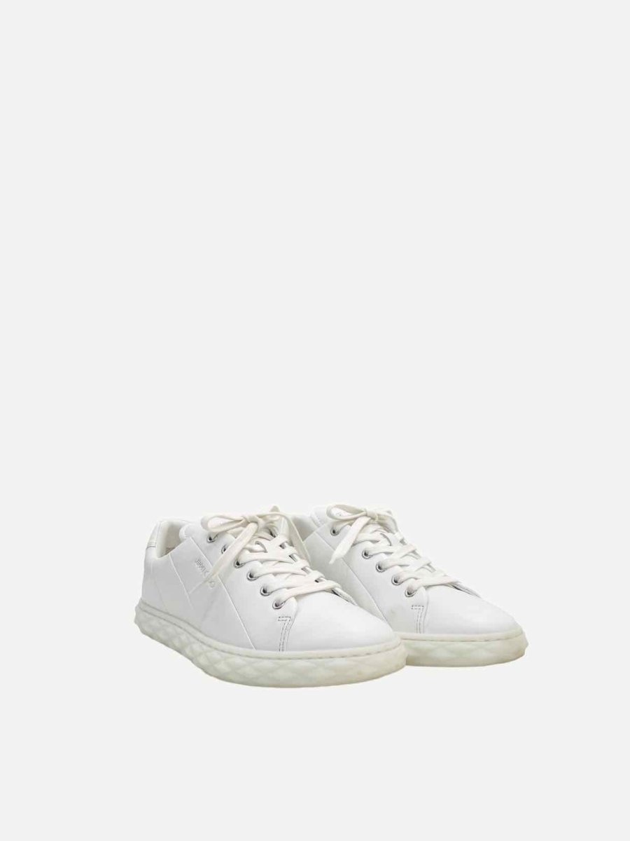 Pre-loved JIMMY CHOO Diamond Light/F White Sneakers - Reems Closet