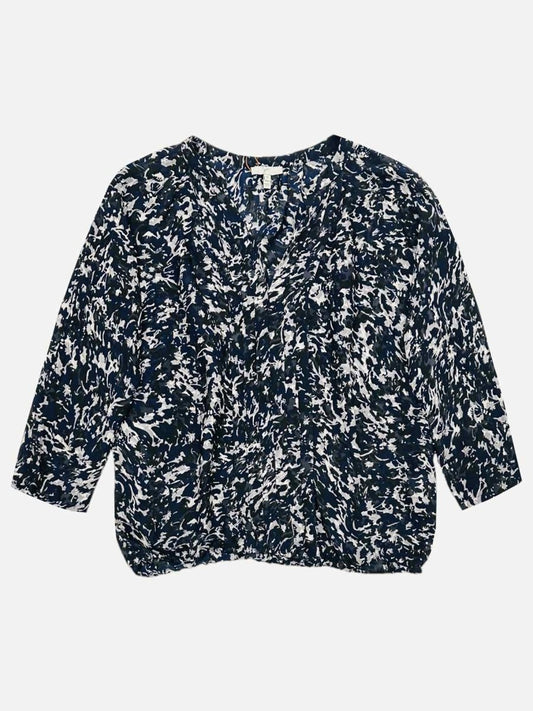 Pre-loved JOIE White, Blue & Black Printed Body Top from Reems Closet
