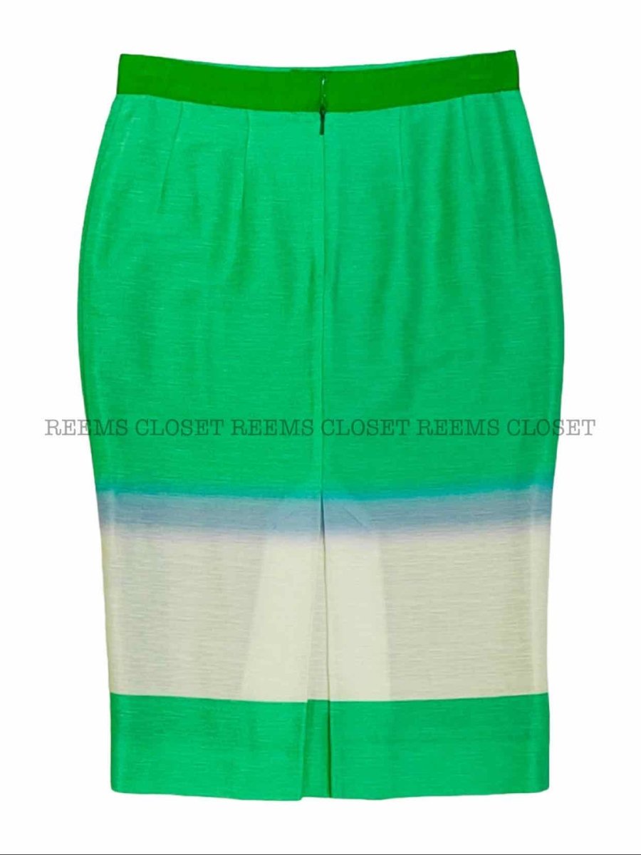 Pre-loved JONATHAN SAUNDERS Green, Grey & Blue Top & Skirt Outfit - Reems Closet