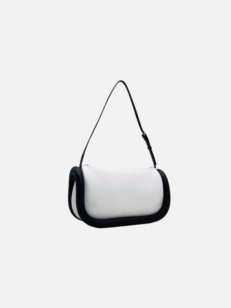 Pre-loved JW ANDERSON Bumper-15 White & Black Shoulder Bag - Reems Closet