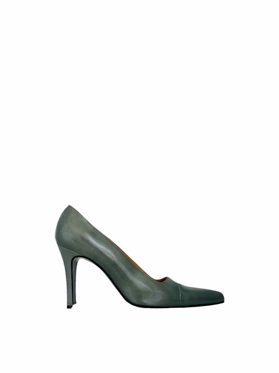 Pre-loved LANVIN Pointed Toe Green Pumps - Reems Closet