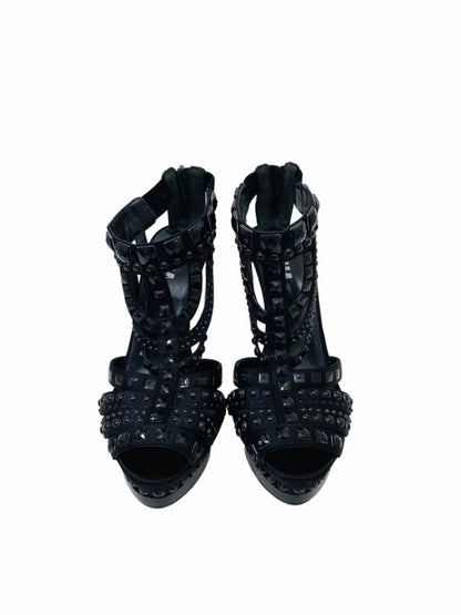 Pre-loved LE SILLA Strappy Black Heeled Sandals - Reems Closet