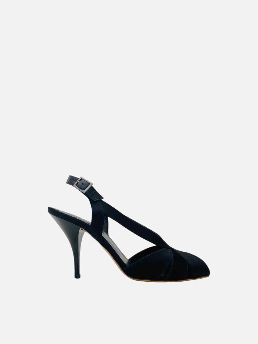 Pre-loved LERRE Black Slingbacks - Reems Closet