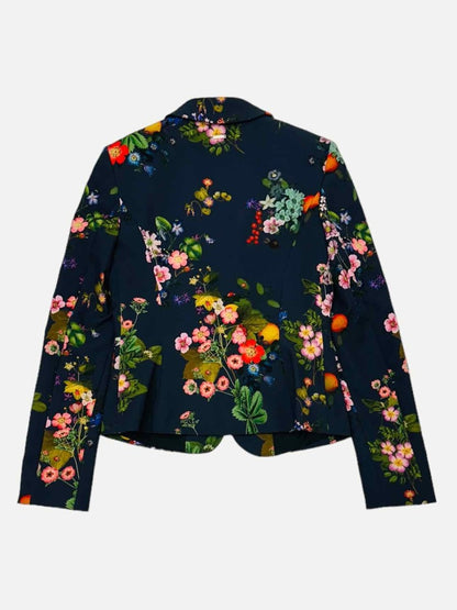 Pre-loved LIU.JO Black Multicolor Floral Print Jacket from Reems Closet
