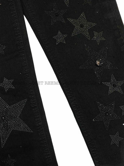 Pre - loved LIU.JO Black Star Embellished Skinny Jeans at Reems Closet