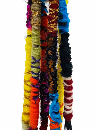 Pre-loved LOEWE Ateba Dreadlocks Multicolor Bag Charm - Reems Closet