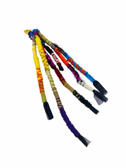 Pre-loved LOEWE Ateba Dreadlocks Multicolor Bag Charm - Reems Closet