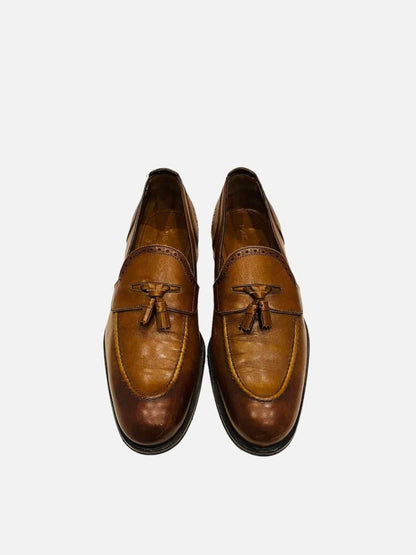 Pre-loved LOUIS VUITTON Brown Loafers from Reems Closet