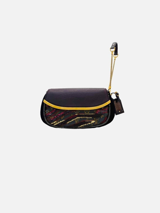 Pre-loved LOUIS VUITTON Limited Edition Brown/Multicolor Wristlet from Reems Closet