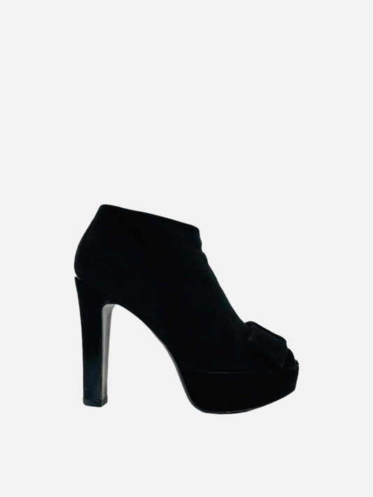 GIANMARCO LORENZI Black Multicolor Cutout Ankle Boots - Reems Closet