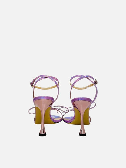 Pre-loved MACH & MACH Metallic Purple Heeled Sandals from Reems Closet