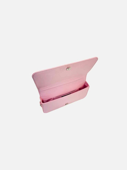 Pre-loved MACH & MACH Pink Crystal Embellished Baguette Bag from Reems Closet