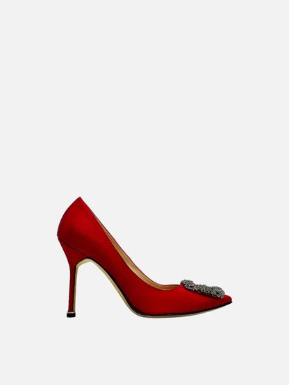Pre-loved MANOLO BLAHNIK Hangisi Red Pumps from Reems Closet