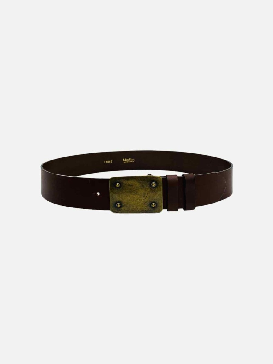 Pre - loved MAX MARA Brown Belt at Reems Closet