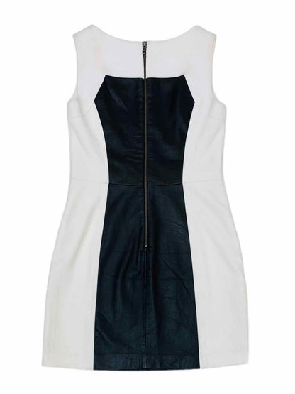 Pre-loved MILLY Black & White Panel Mini Dress - Reems Closet