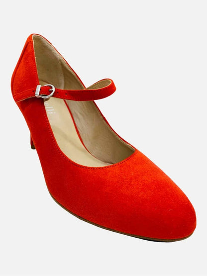 Pre-loved MINELLI Mary Jane Red Pumps - Reems Closet