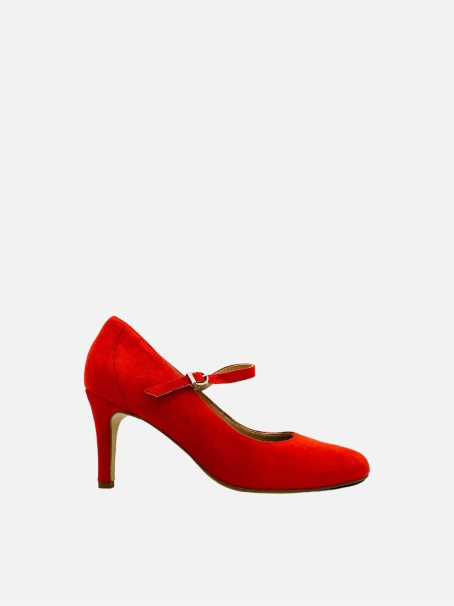 Pre-loved MINELLI Mary Jane Red Pumps - Reems Closet