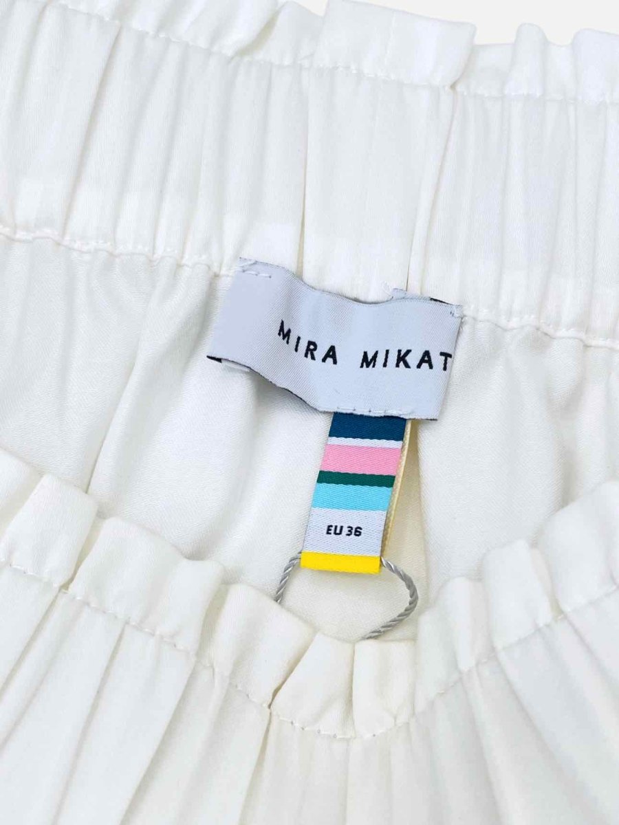 Pre-loved MIRA MIKATI White w/ Multicolor Top & Skirt Outfit - Reems Closet