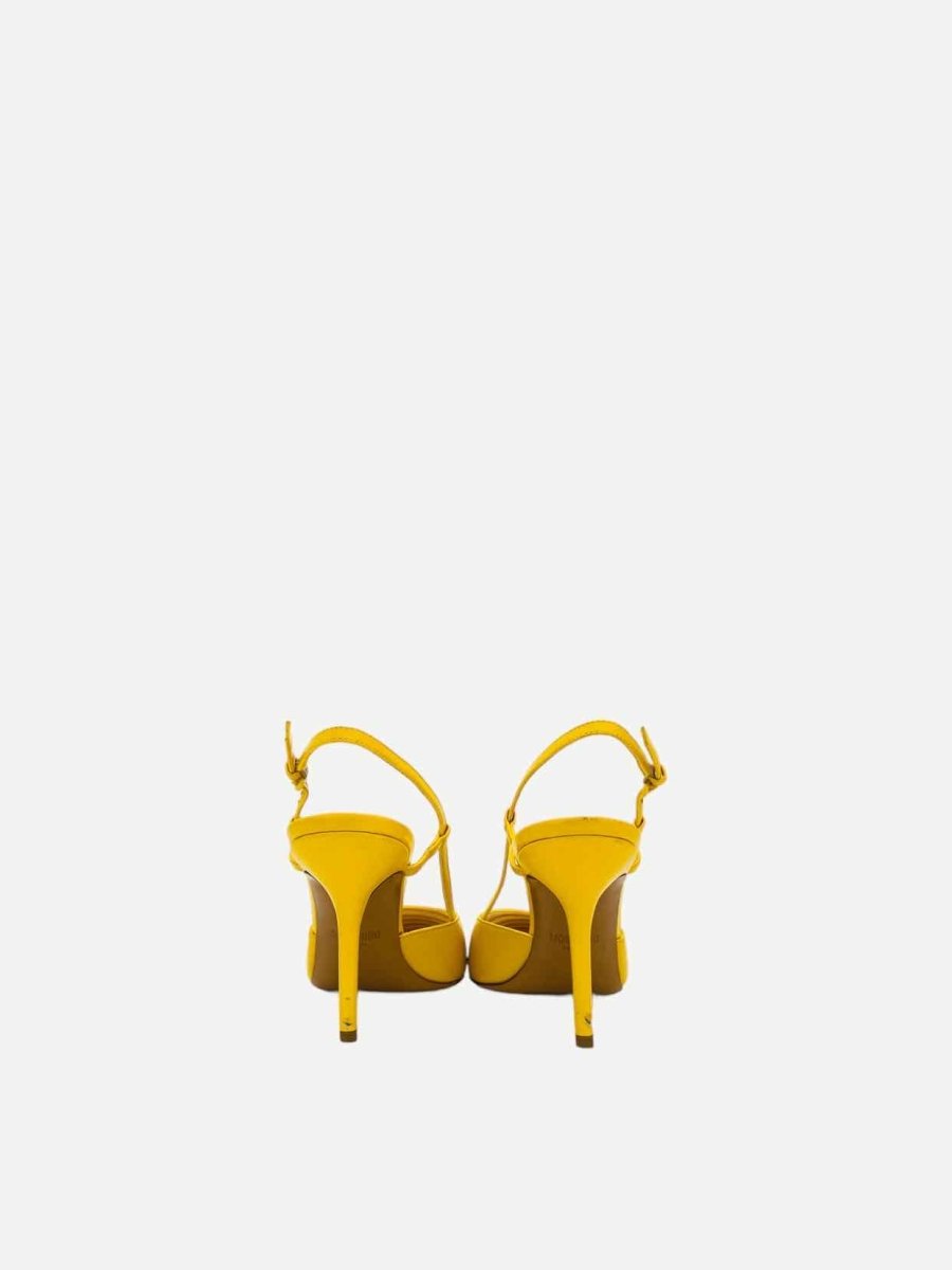 Pre-loved MOSCHINO McDonald's Yellow & Red Slingback Pumps - Reems Closet