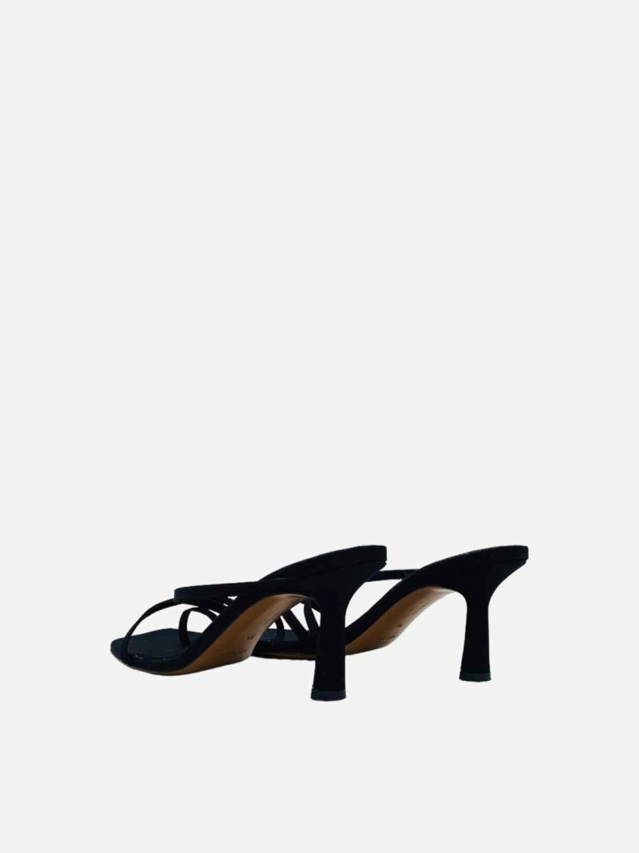 Pre-loved NEOUS Strappy Black Heeled Sandals - Reems Closet