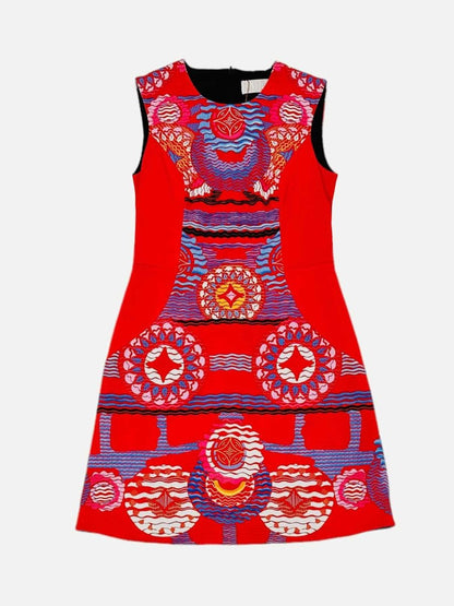 Pre-loved PETER PILOTTO Red Printed Knee Length Dress from Reems Closet