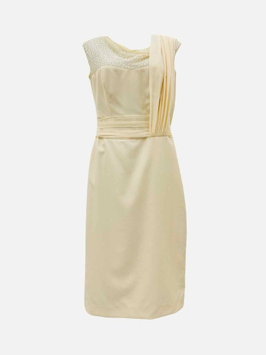 Pre-loved PORTS 1961 Lace Top Cream Knee Length Dress from Reems Closet