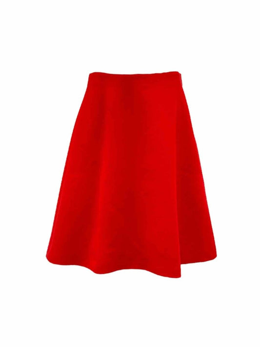 Pre-loved PRADA A line Red Knee Length Skirt - Reems Closet