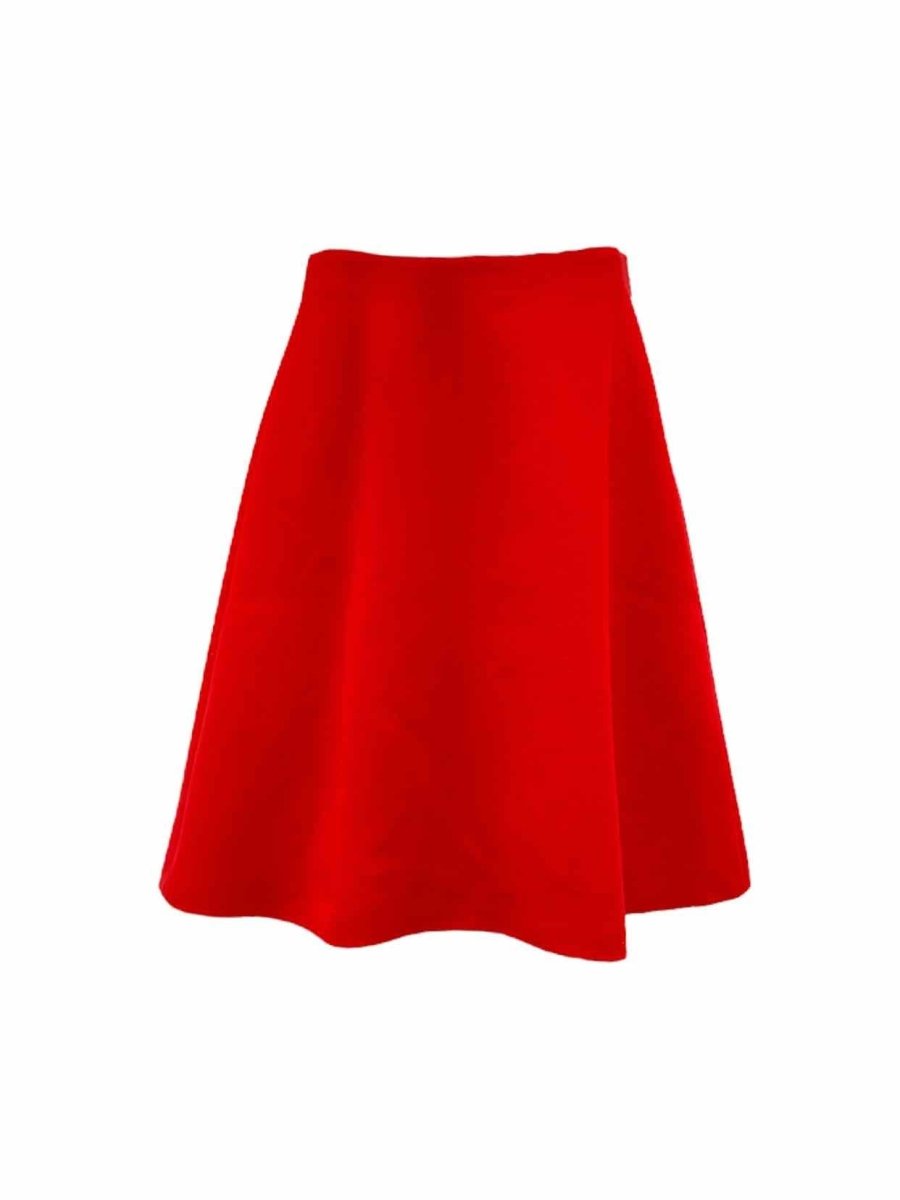 Pre - loved PRADA Red A line Skirt at Reems Closet