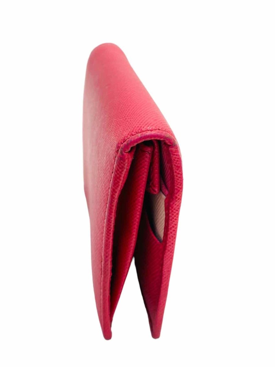 Pre-loved PRADA Bi-Fold Pink Compact Wallet - Reems Closet