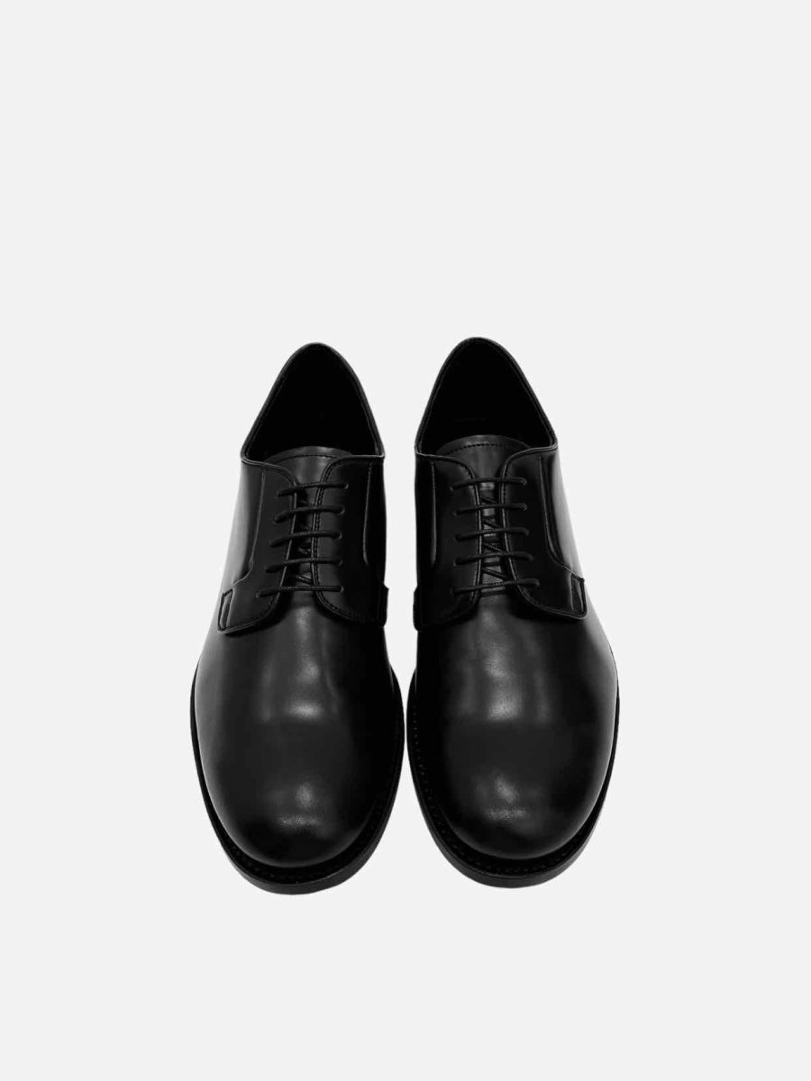 Pre-loved PRADA Black Lace Up Men's Oxford from Reems Closet