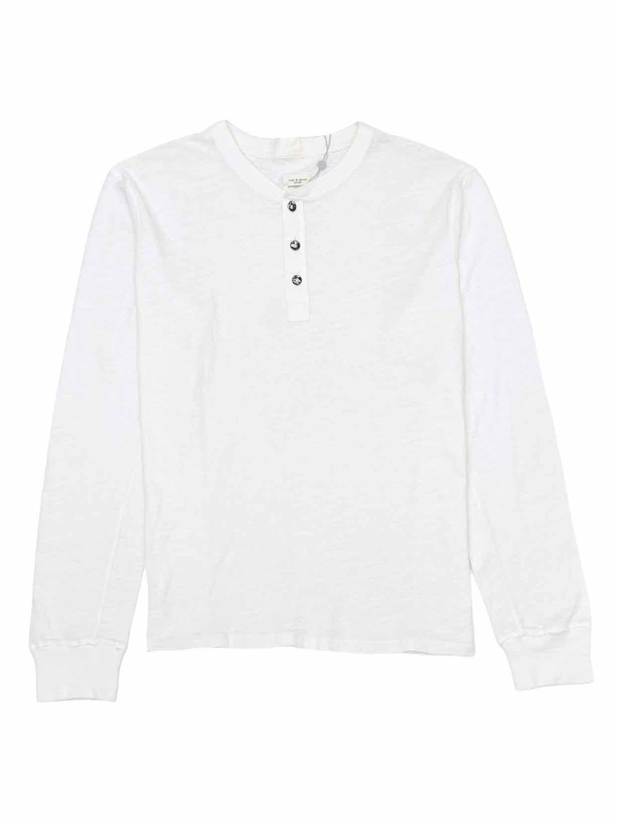 White Rag Top RAG & BONE Longsleeved White Size XLarge Top - Reems Closet