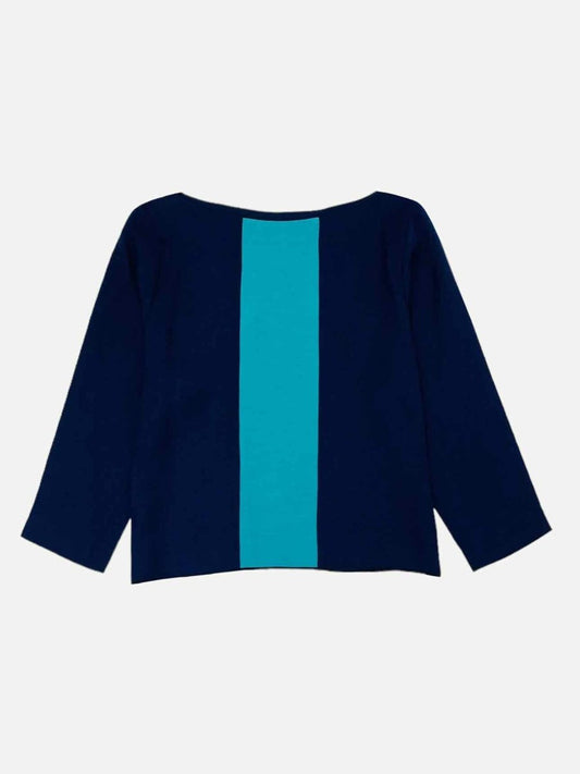 Pre-loved ROKSANDA ILINCIC Navy Blue Panel Top - Reems Closet