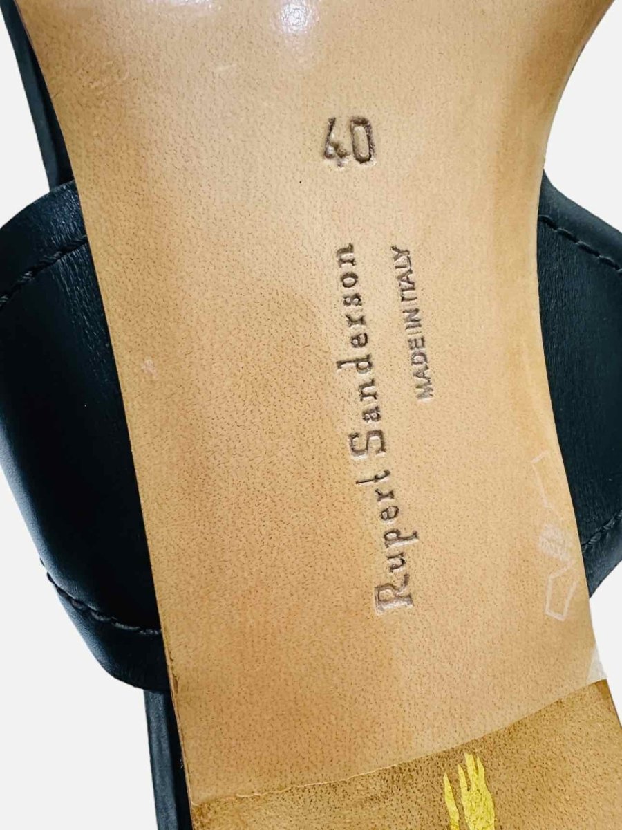 Pre-loved RUPERT SANDERSON Black Cutout Heeled Sandals from Reems Closet