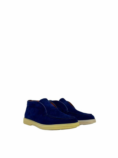 Pre-loved SANTONI Blue Loafers - Reems Closet