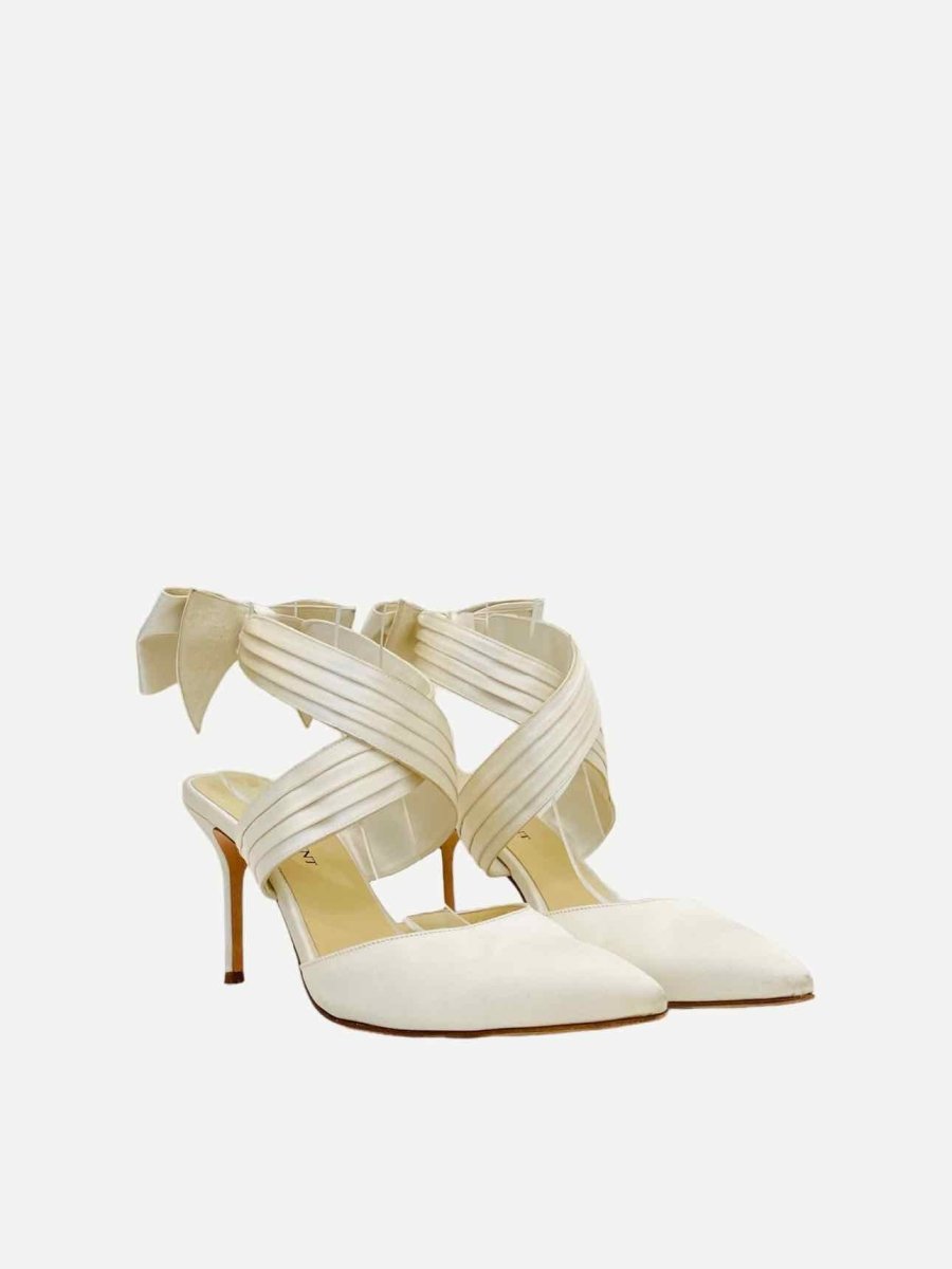 Pre-loved SARAH FLINT Off-white Heeled Sandals - Reems Closet