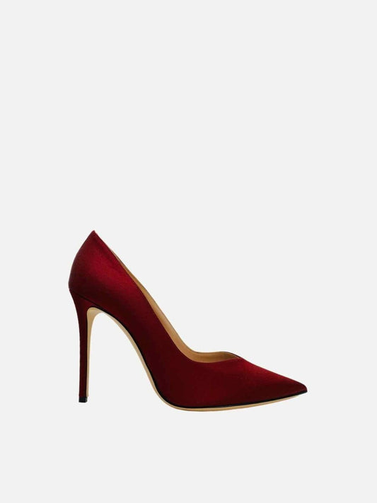 Pre-loved SEBASTIAN Pointed Toe Red Pumps - Reems Closet
