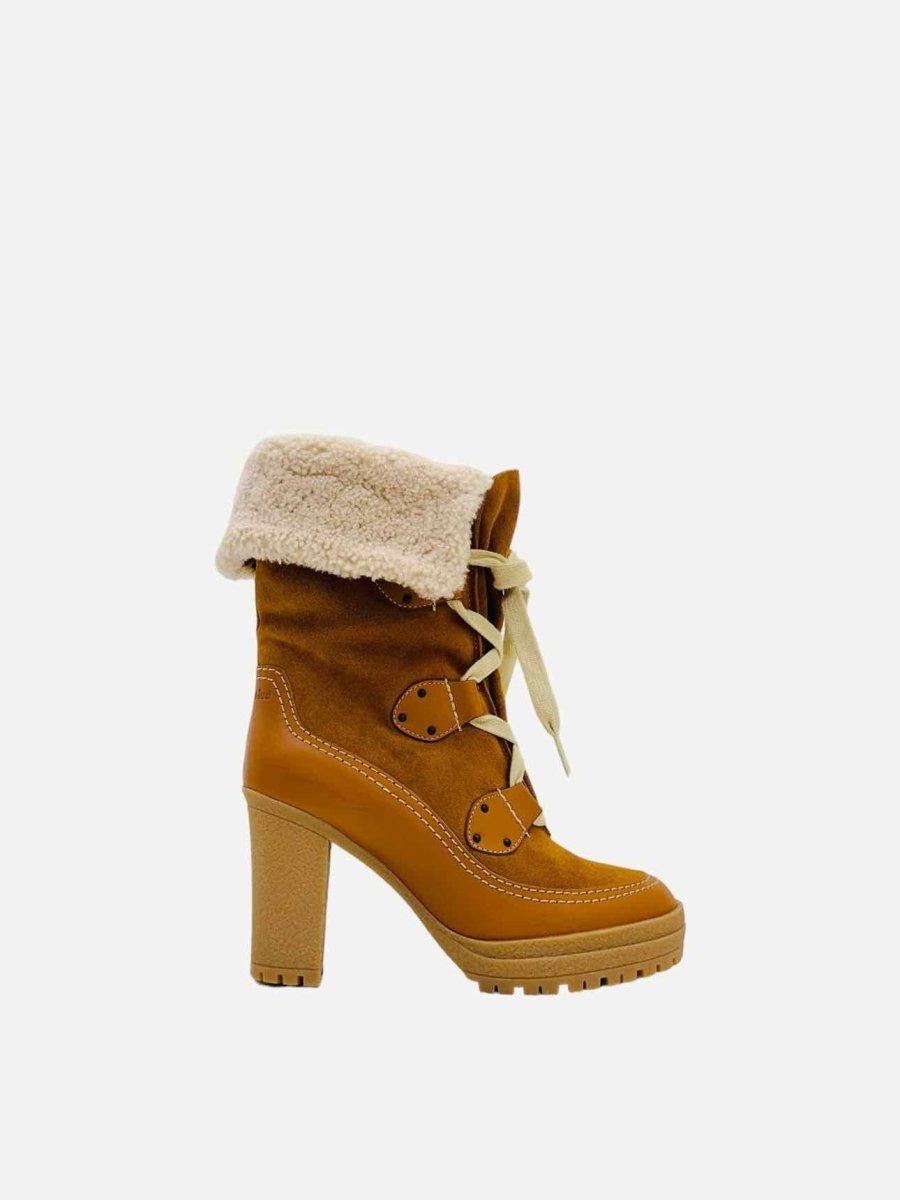 Pre-loved SEE BY CHLOE Verena Tan Ankle Boots from Reems Closet