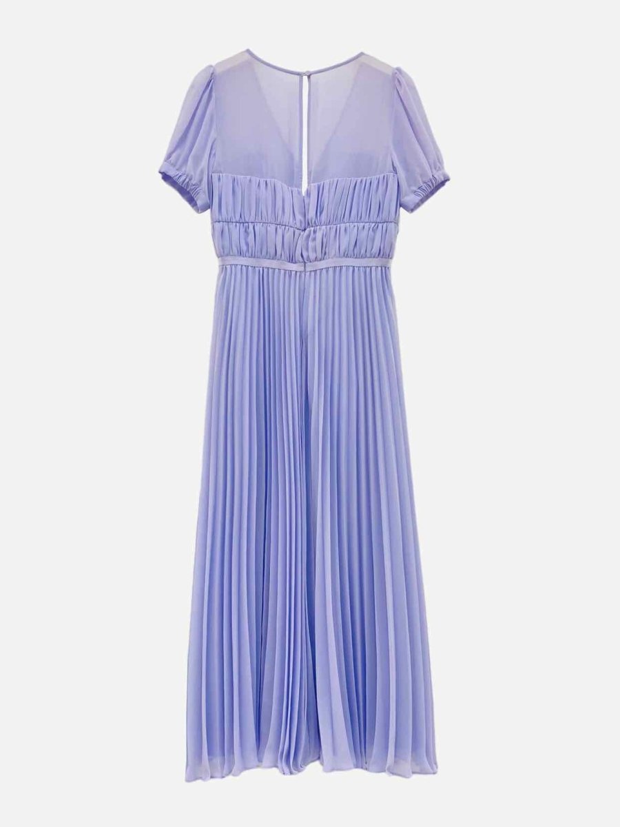 Pre - loved SELF - PORTRAIT Chiffon Lilac Midi Dress at Reems Closet