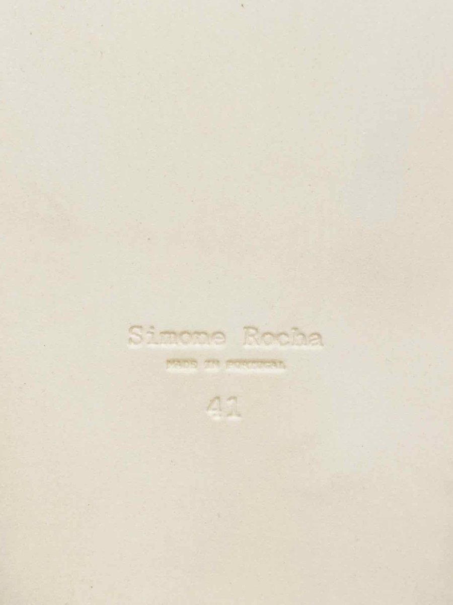 Pre-loved SIMONE ROCHA White Cutout Sandals - Reems Closet
