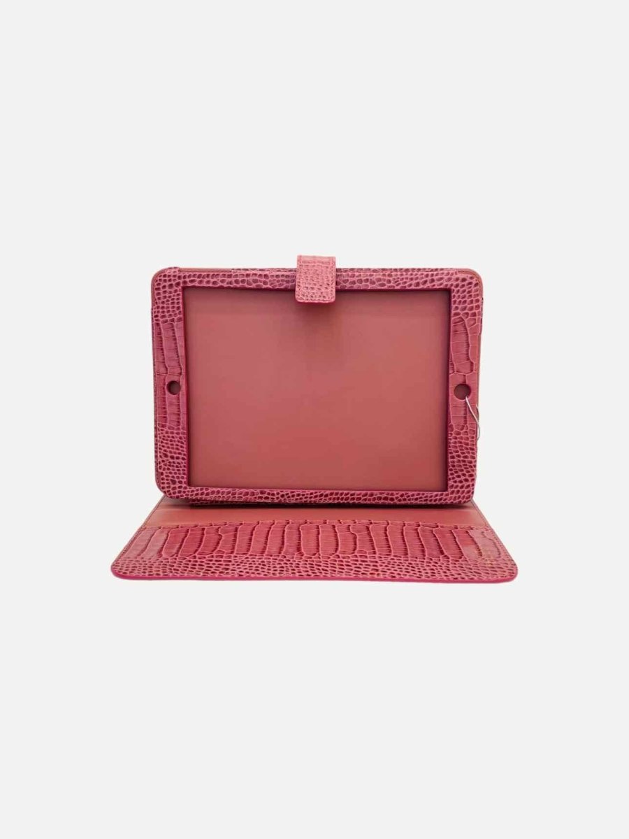 Pre-loved SMYTHSON Folding Pink I-Pad Case - Reems Closet