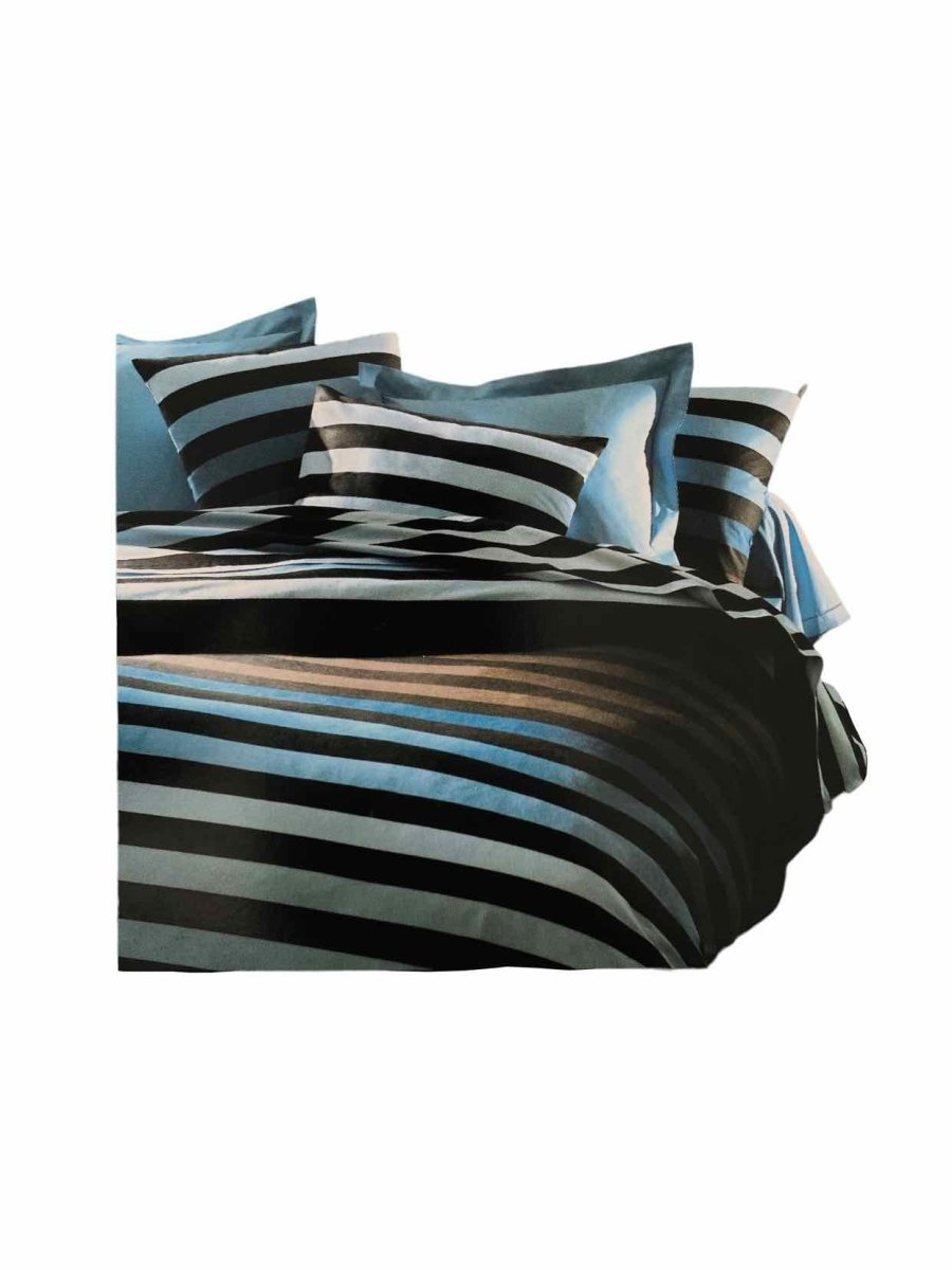 Pre - loved SONIA RYKIEL Black Stripe Sheets at Reems Closet