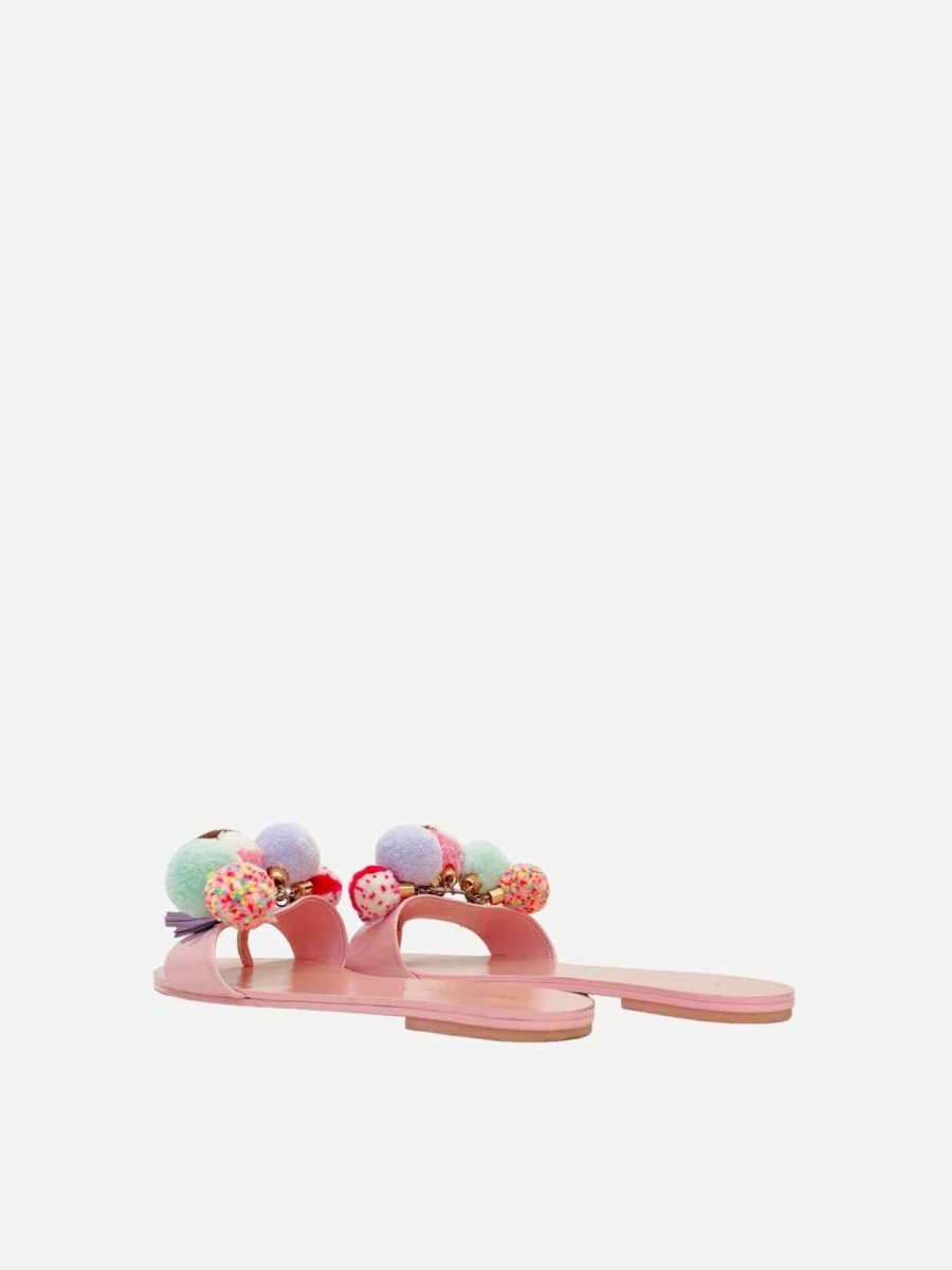 Pre-loved SOPHIA WEBSTER Jada Pom Pom Pink Multicolor Slides - Reems Closet