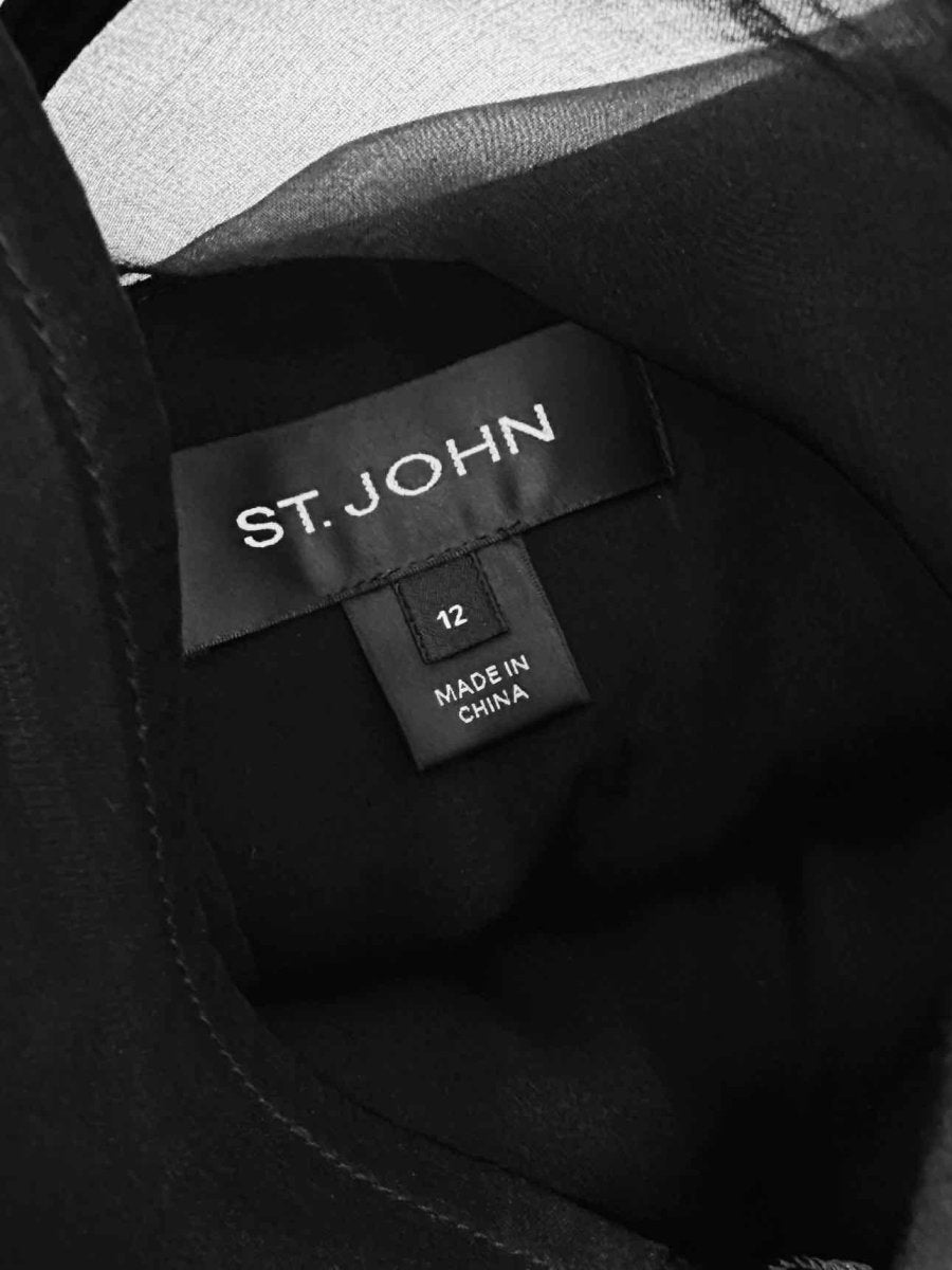Pre-loved ST. JOHN Black Cocktail Dress from Reems Closet