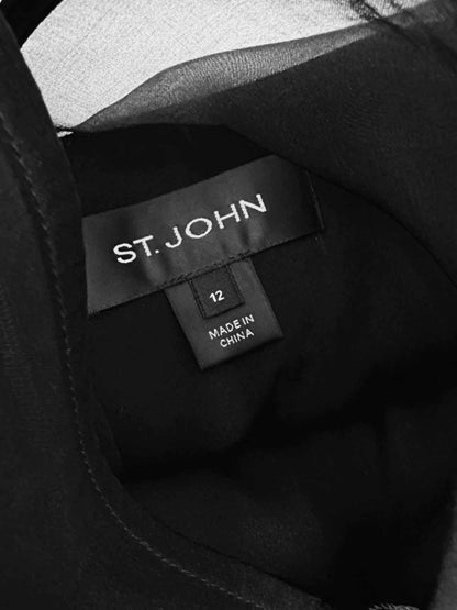 Pre-loved ST. JOHN Black Cocktail Dress from Reems Closet