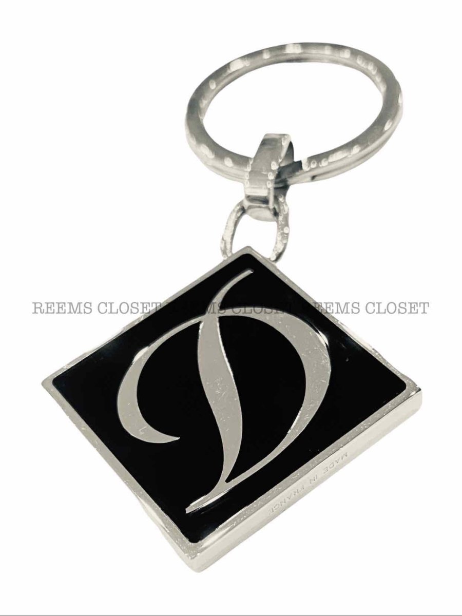 Pre-loved ST.DUPONT Silver & Black Key Chain - Reems Closet