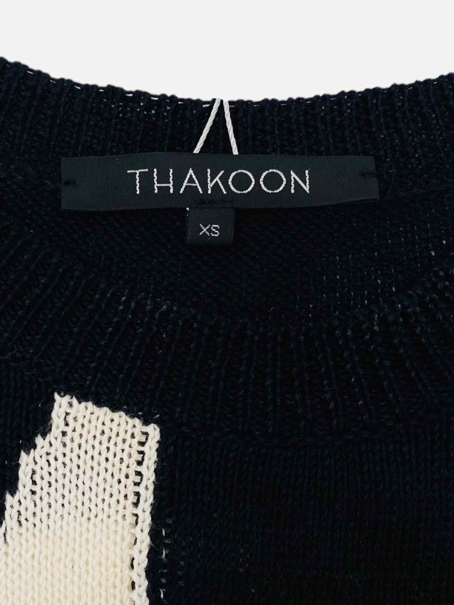 Pre - loved THAKOON Black & White Jumper at Reems Closet