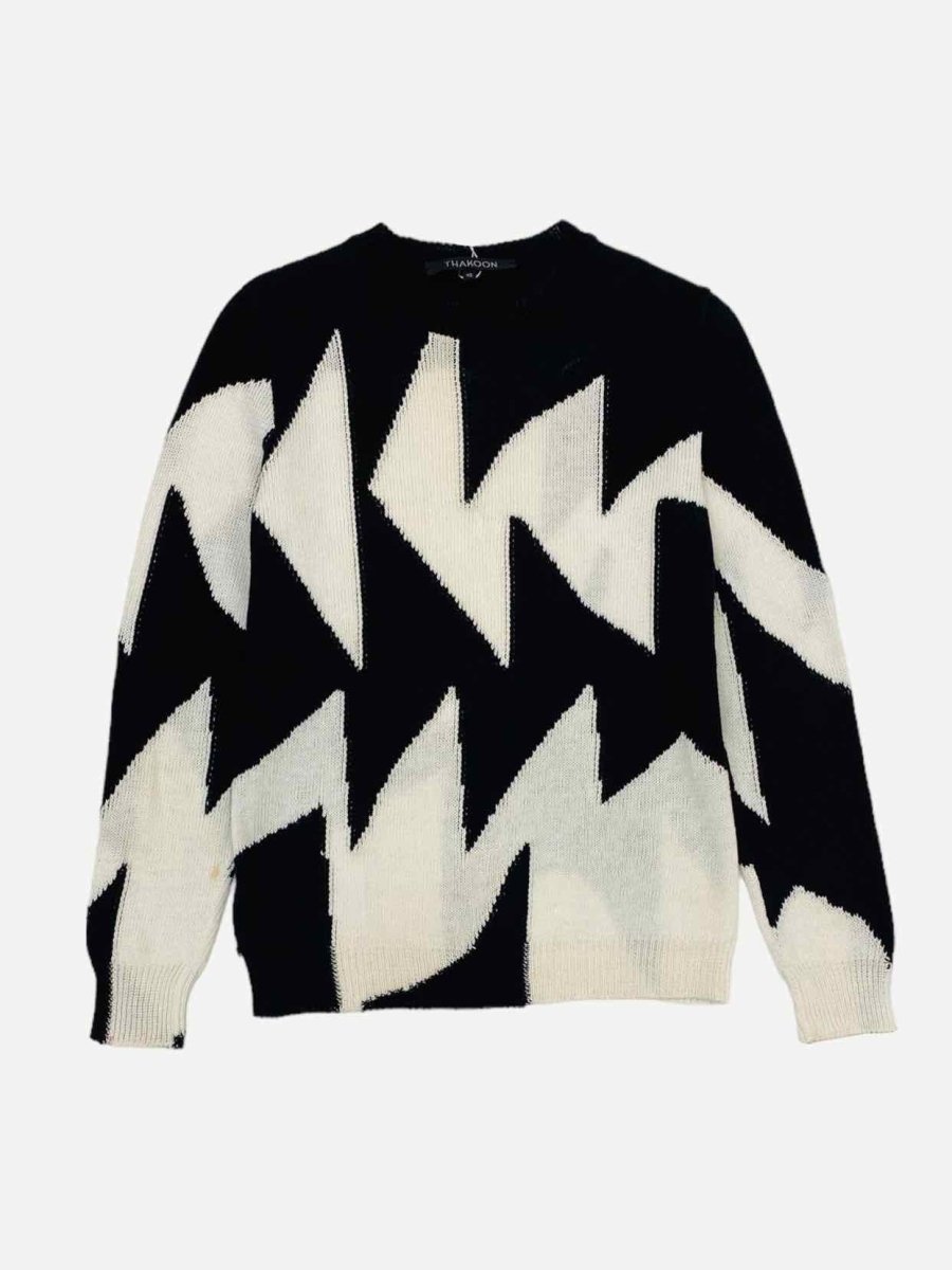 Pre-loved THAKOON Black & White Jumper - Reems Closet